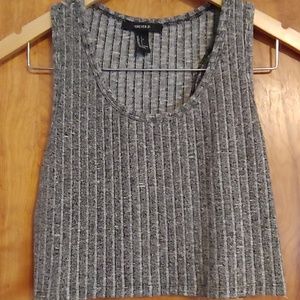 Forever 21 grey crop tank